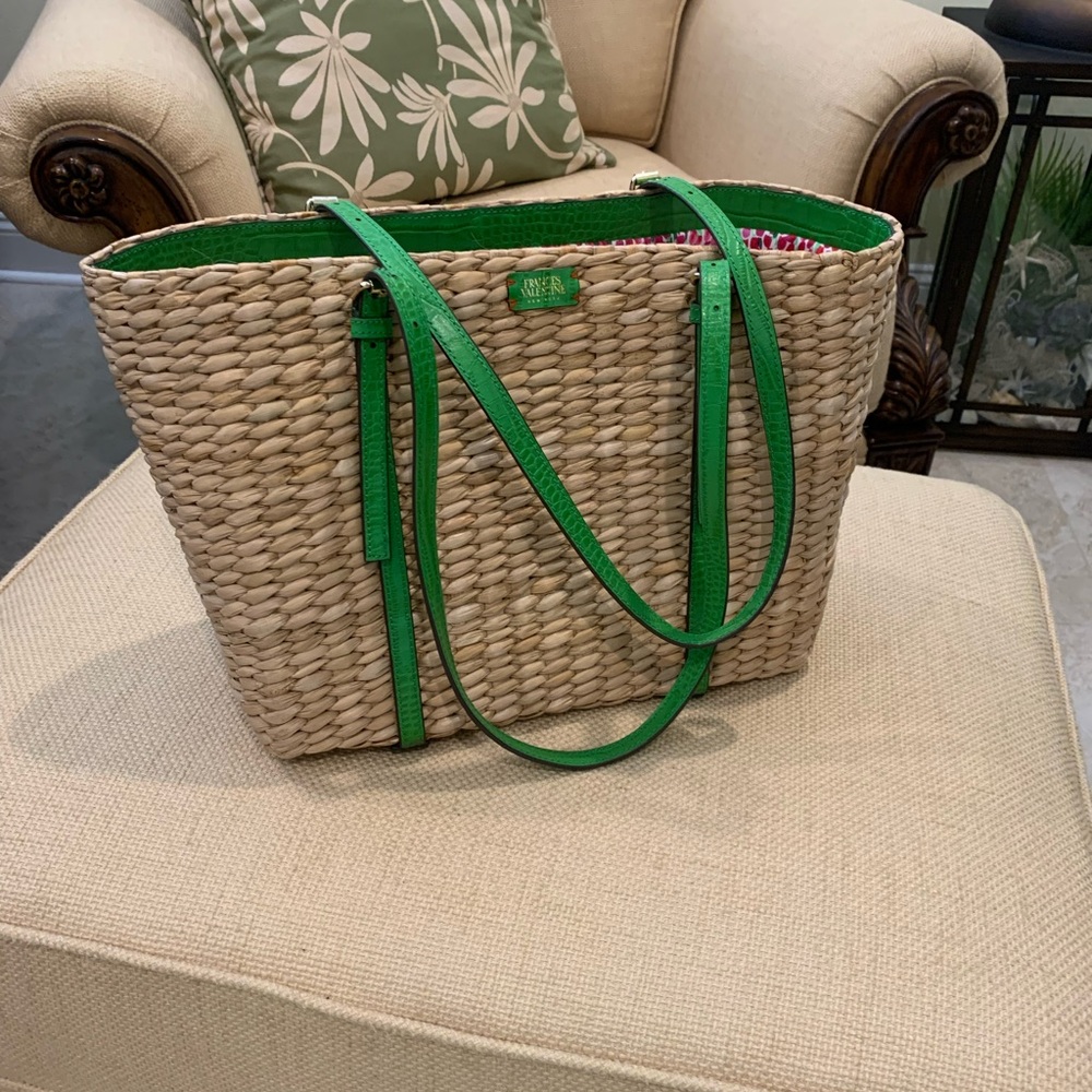 FRANCES VALENTINE Plain Logo Straw
Bags
